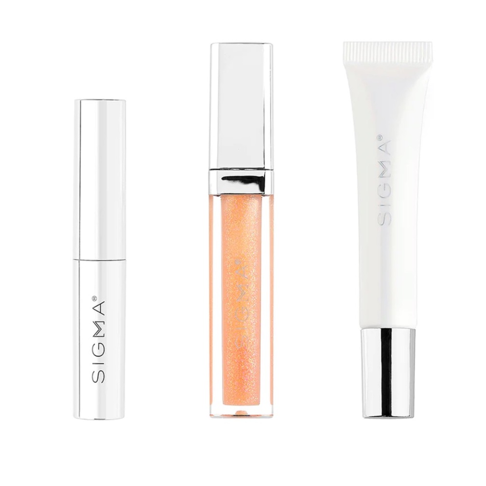 NIB Sigma Beauty Lip Care Trio (Lip Balm, Lip Gloss, Lip Mask) Makeup